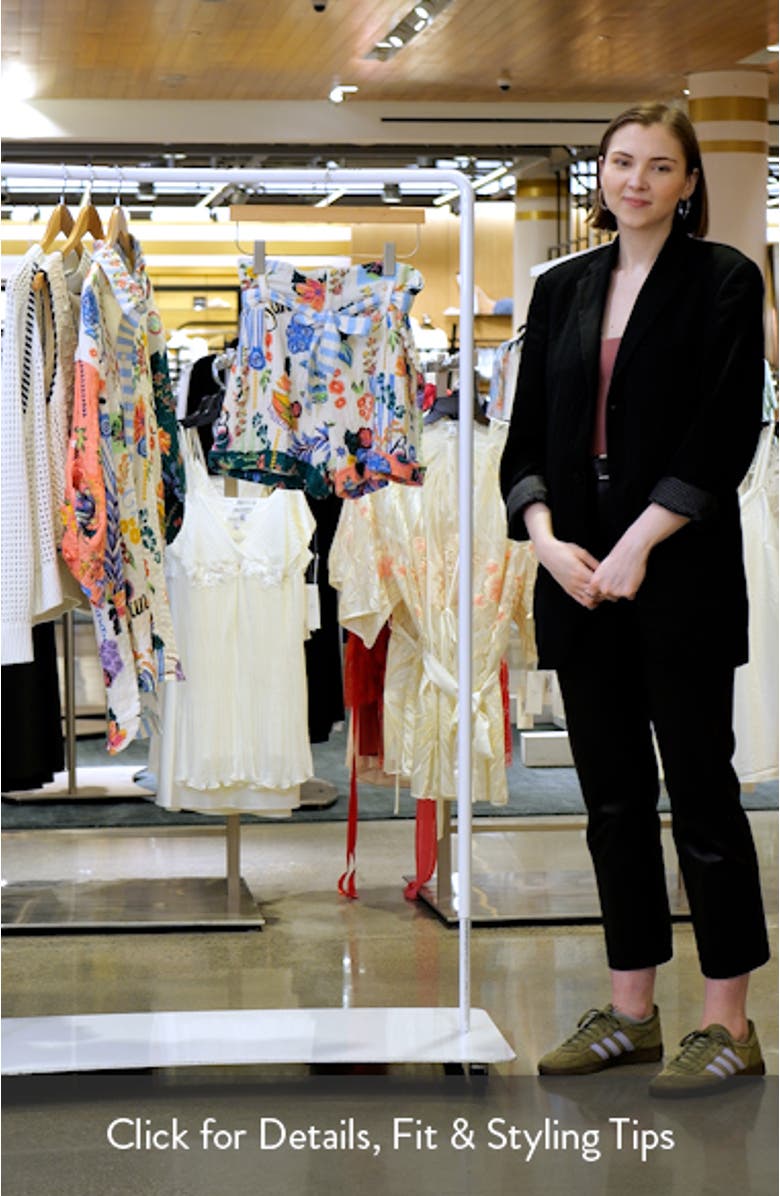 Addison Citrus Belted Cover-Up Shorts, sales video thumbnail