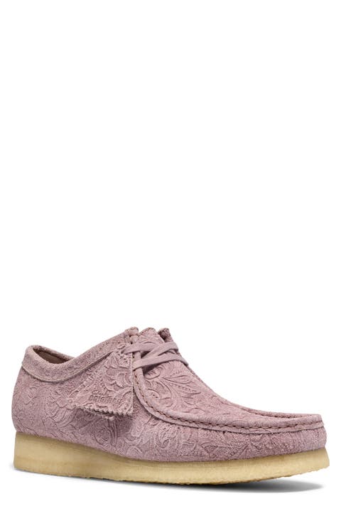 Embossed Wallabee Suede Boot