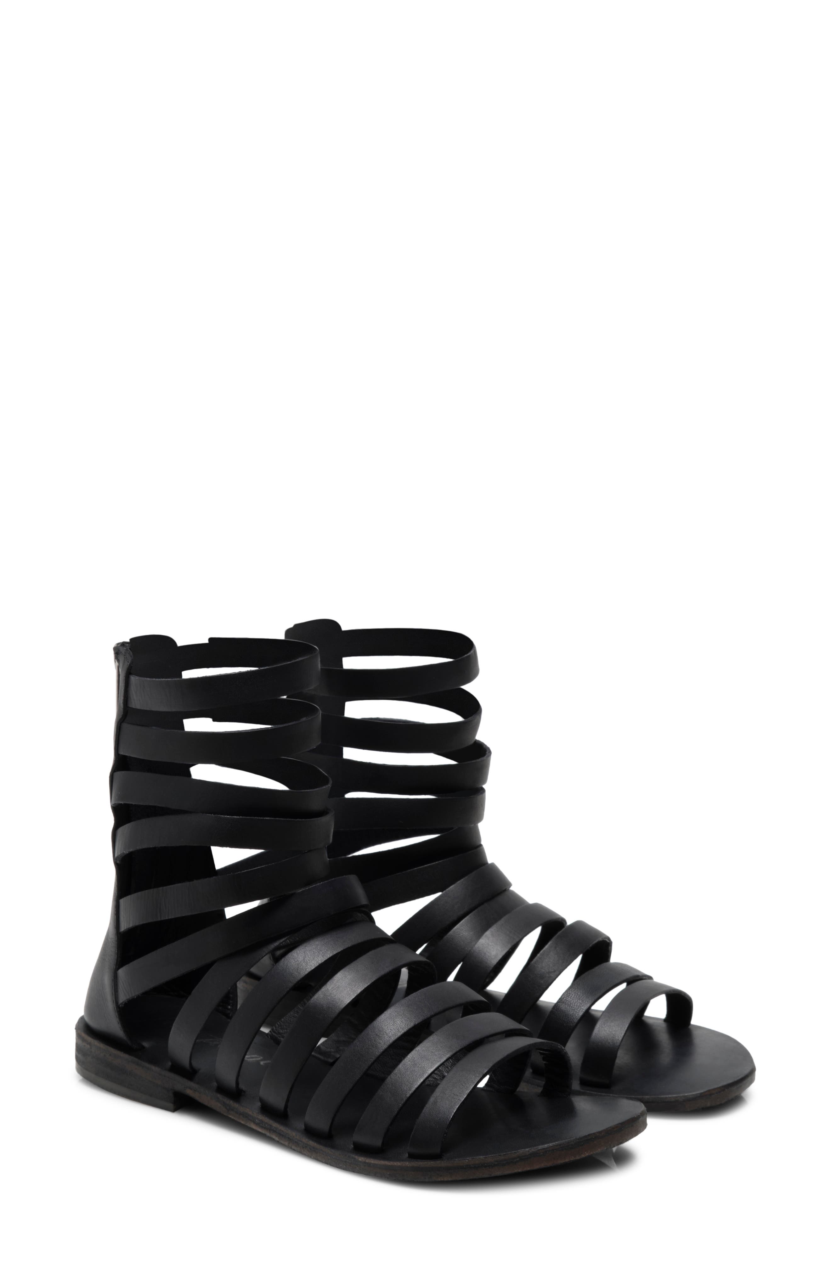 Lucia Gladiator Sandal, Alternate, color, BLACK
