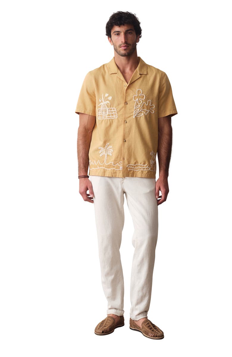 Marine Layer Slim Straight Leg Pants, Alternate, color, Natural