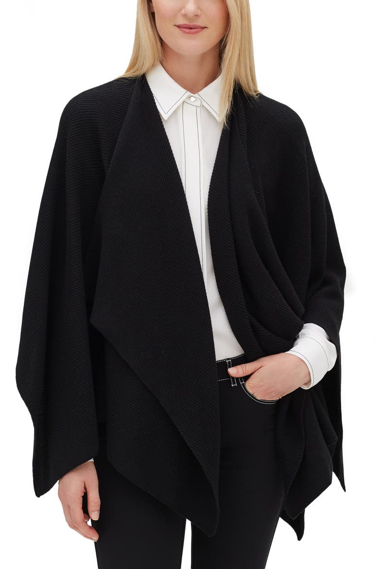 Cashmere Wrap, Main, color, BLACK