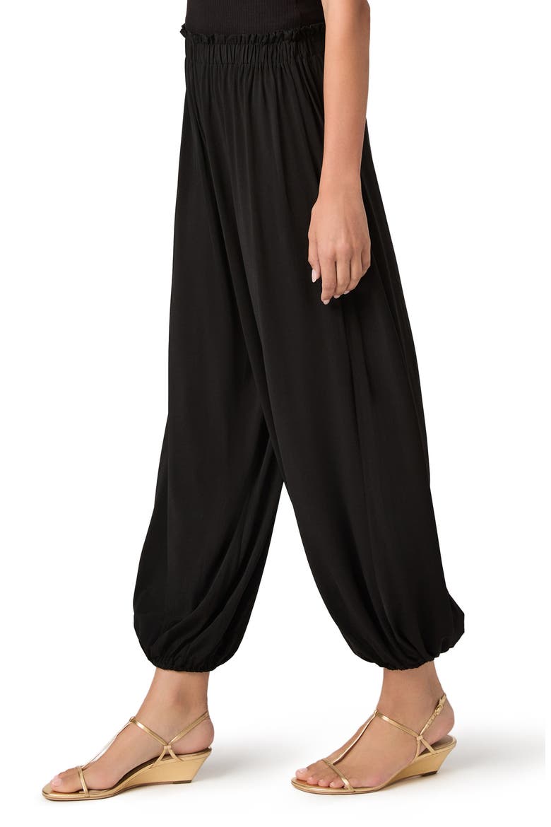 Marcine Woven Joggers, Alternate, color, BLACK