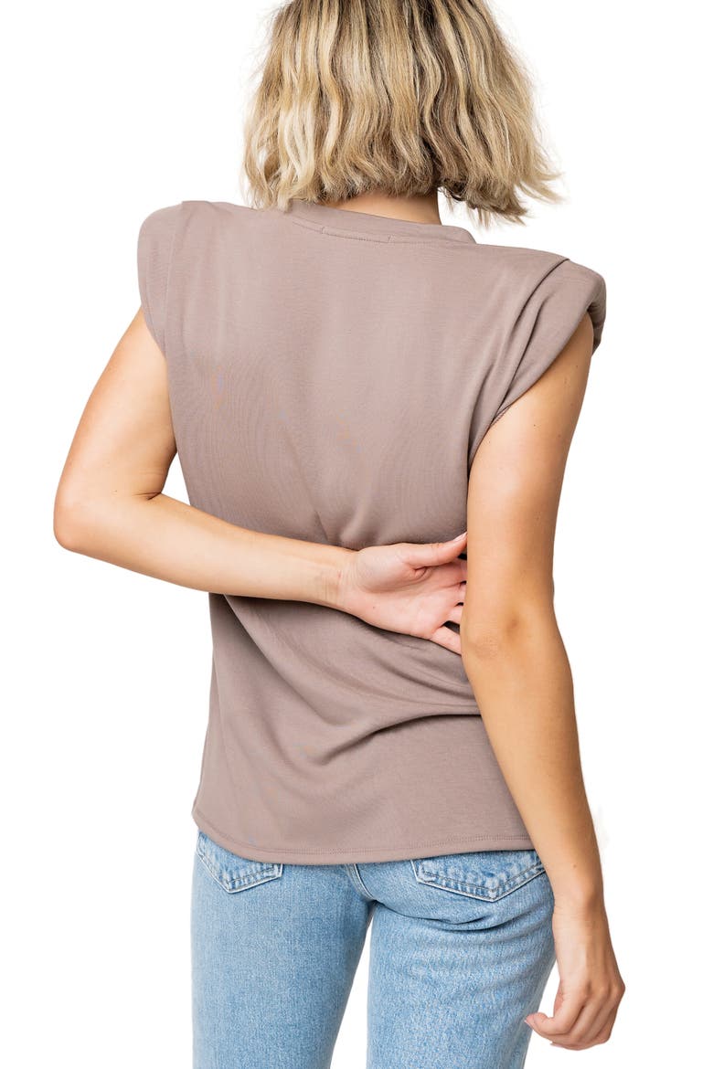 V-Neck Top, Alternate, color, MOCHA