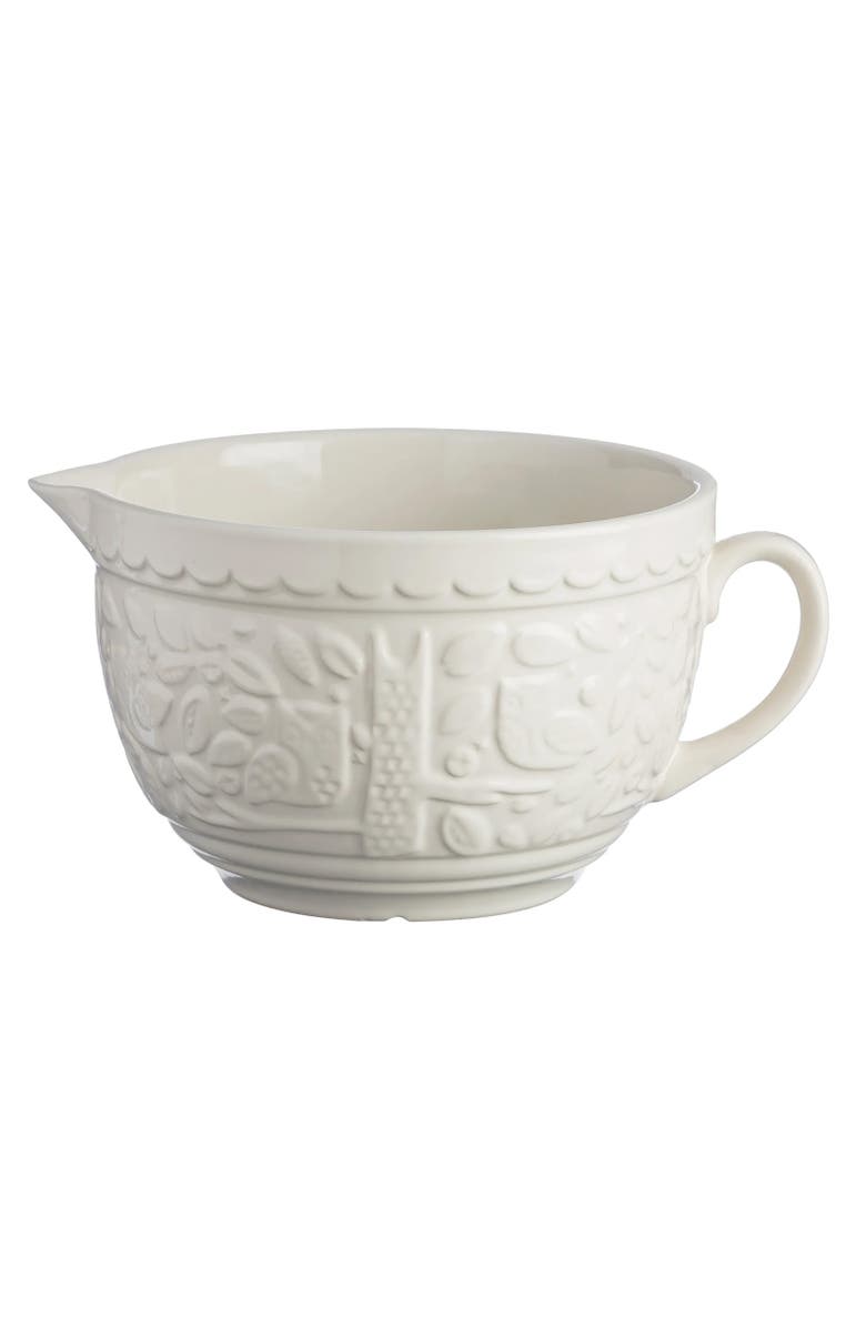 MASON CASH In The Forest Batter Bowl, 2 Quart, Main, color, White