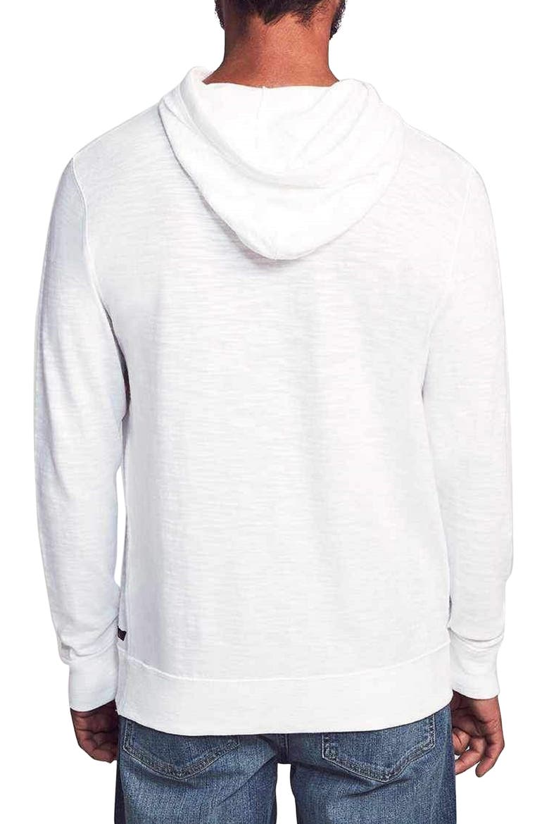 Slub Cotton Hoodie, Alternate, color, WHITE