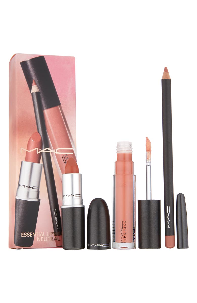 MAC Cosmetics Boldly Bare Essential Lipwear Set $57 Value, Main, color, 