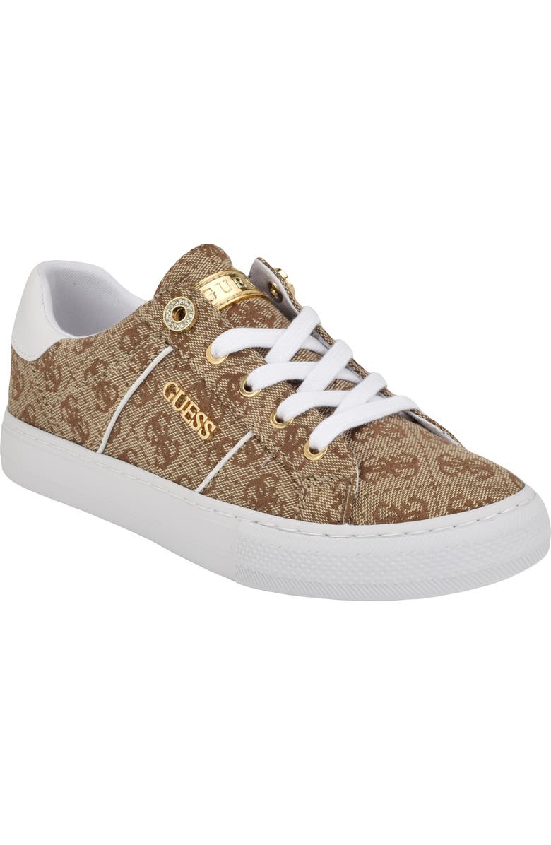 GUESS Loven Sneaker, Main, color, Brown Logo