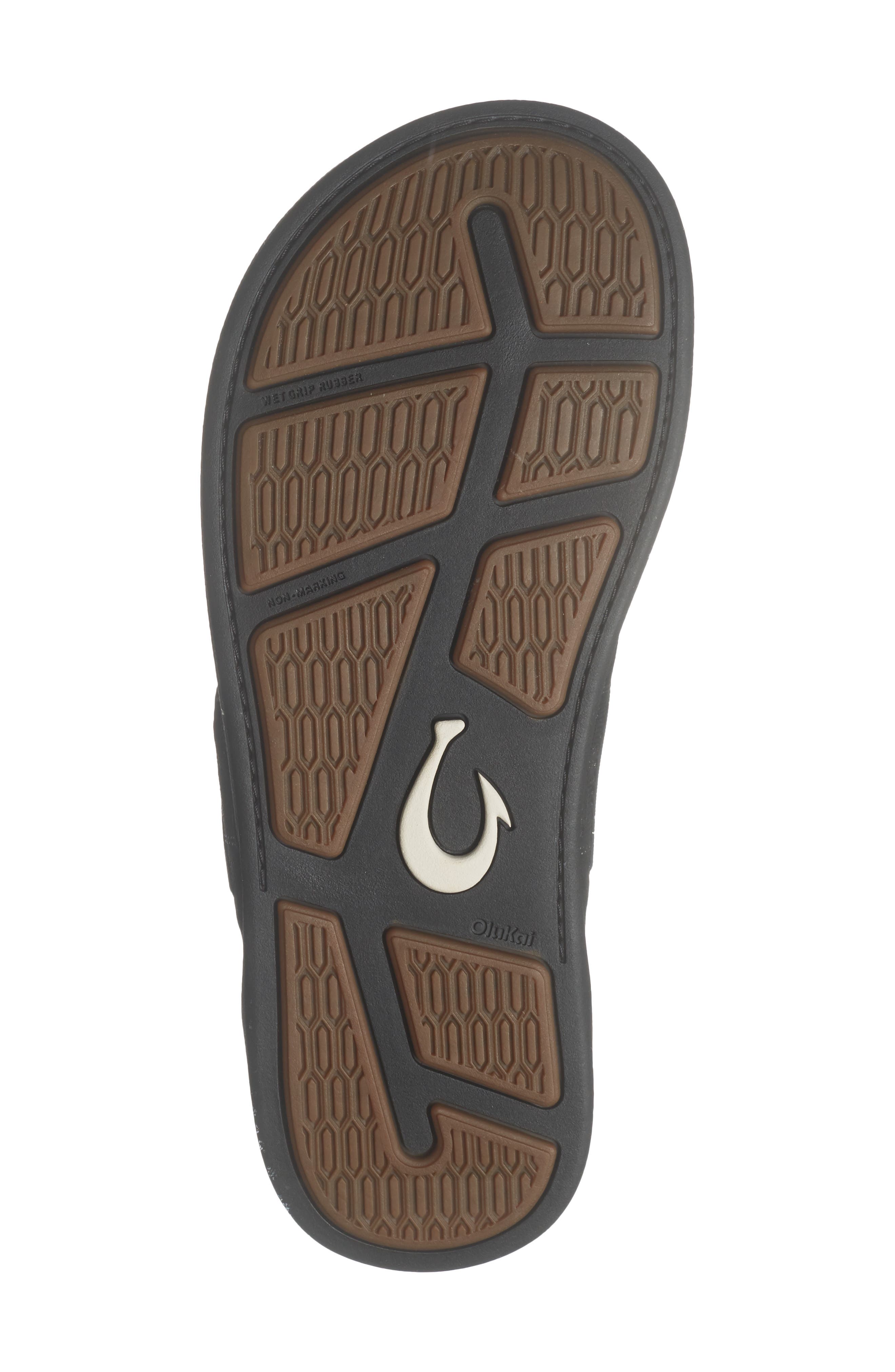 OluKai Tuahine Waterproof Flip Flop, Alternate, color, Lava Rock / Dark Shadow