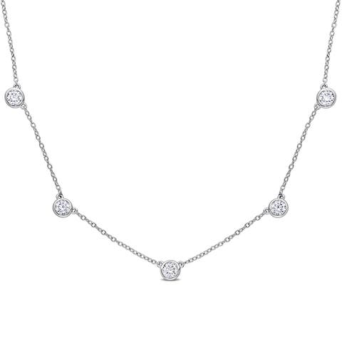 Moissanite Yard Necklace