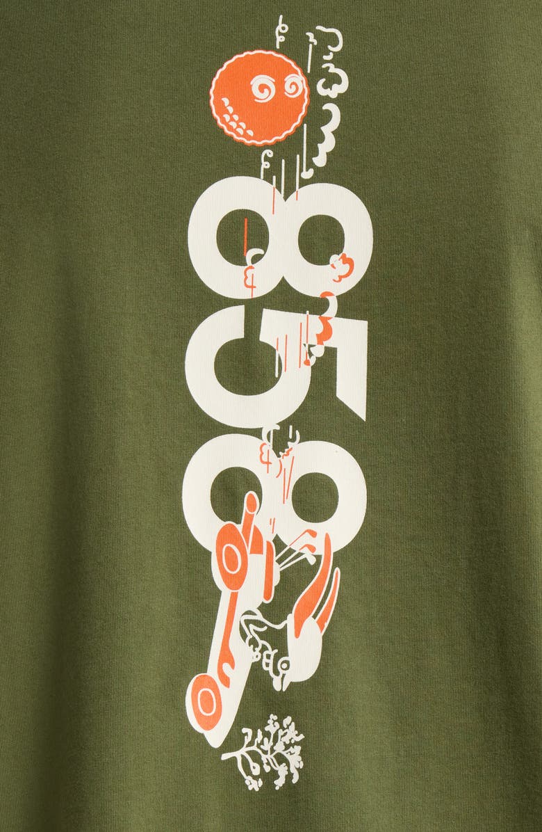 Malbon Golf Torrey Pines Bermuda 858 Graphic T-Shirt, Alternate, color, Moss