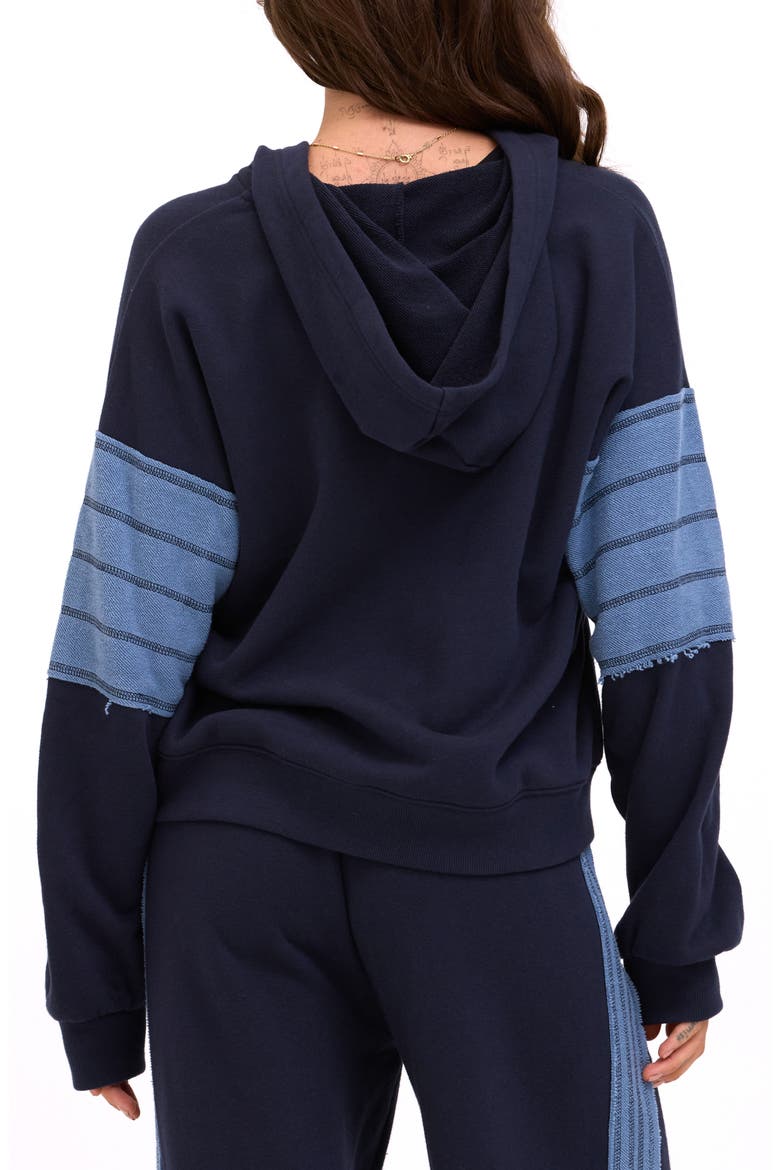 Sophia Oversized V-Neck Sweatshirt, Alternate, color, GALAXY / STORM