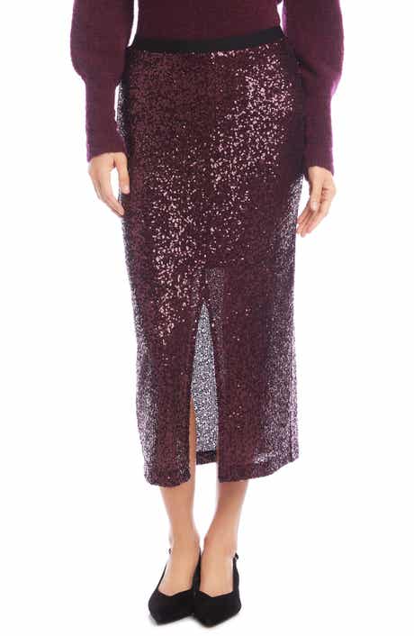 Sequin Midi Skirt