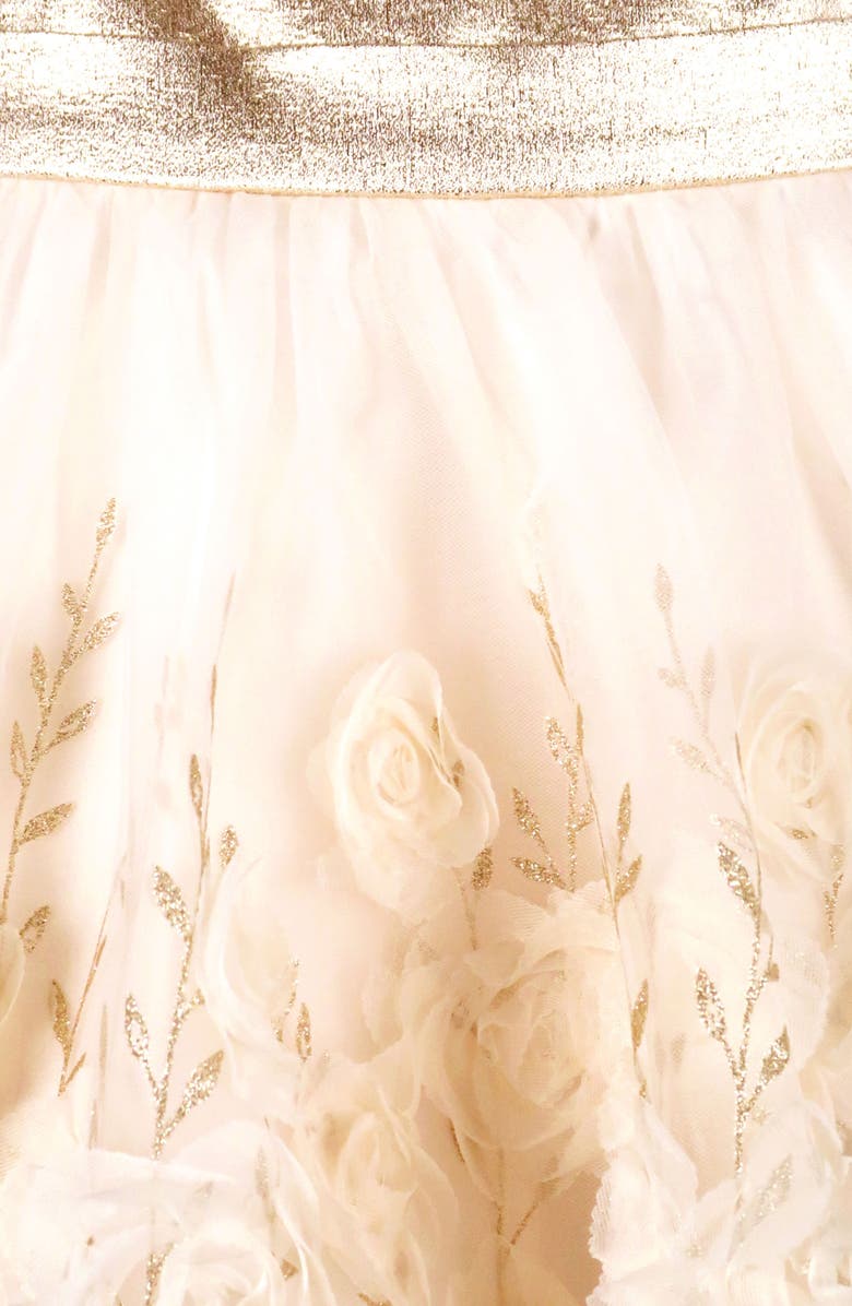 Zunie Kids' Foil Print Party Dress, Alternate, color, 