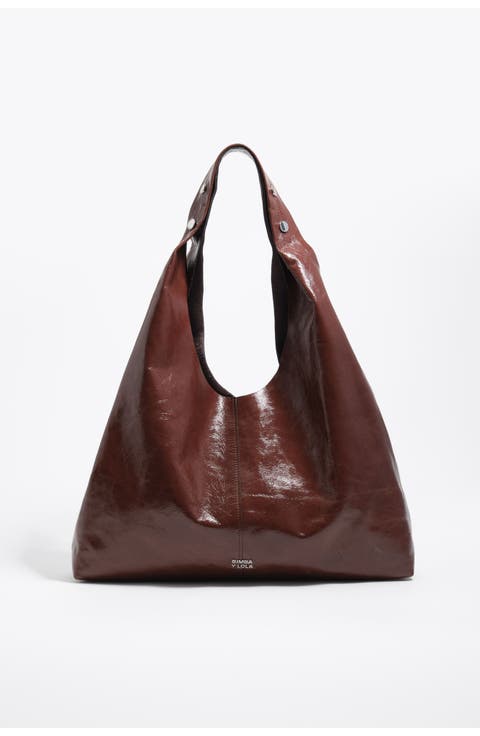 Leather Maxi Bikini Paper Bag