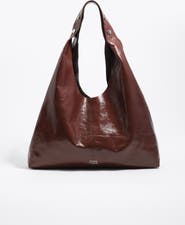 Bimba y Lola Leather Maxi Bikini Paper Bag