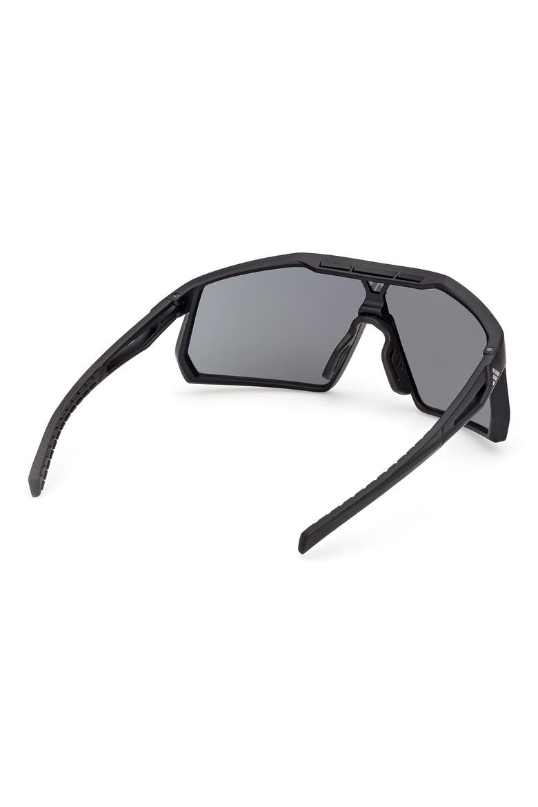 Sport Shield Sunglasses, Alternate, color, MATTE BLACK / SMOKE