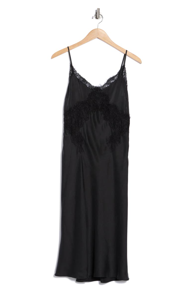 Song Lace Trim Midi Slipdress, Alternate, color, BLACK