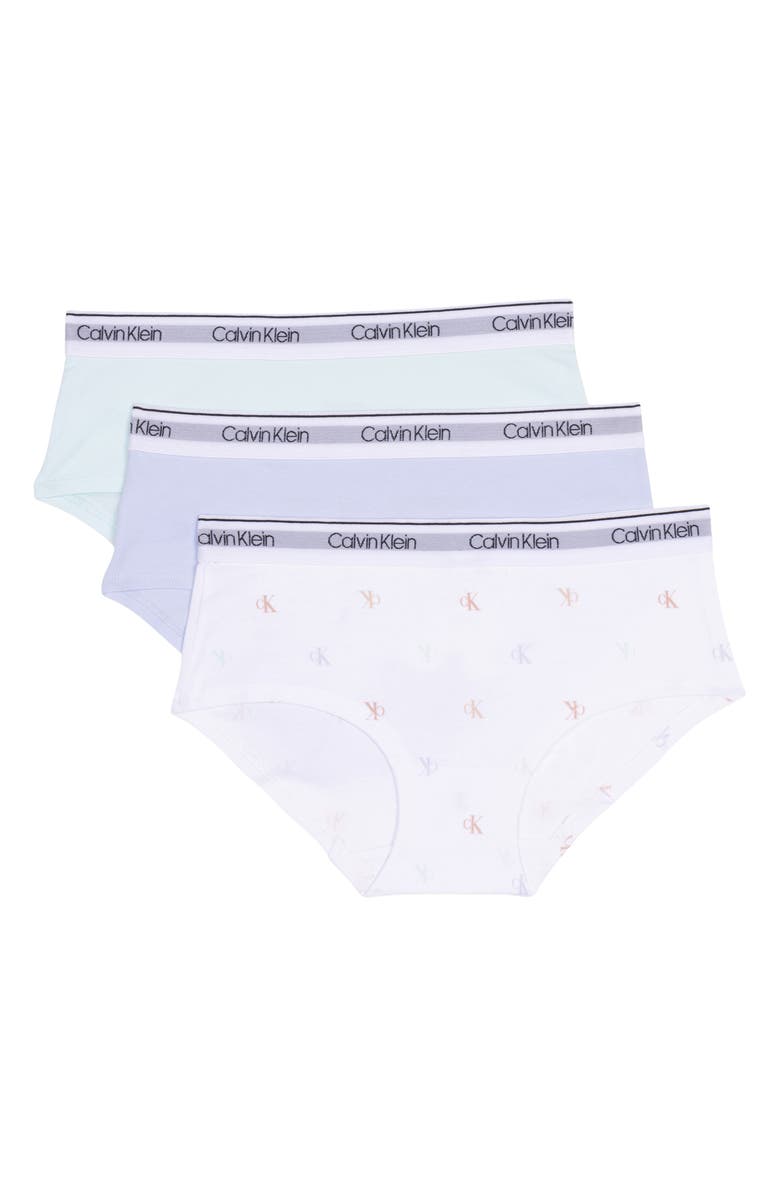 Calvin Klein Kids' 3-Pack Hipster Briefs, Main, color, 