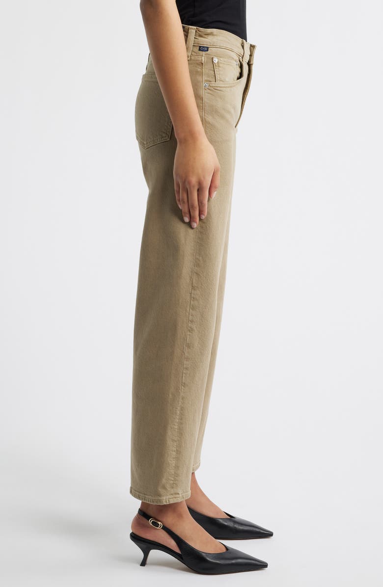 Citizens of Humanity Palma High Waist Ankle Straight Leg Jeans, Alternate, color, Bezal Olive Green