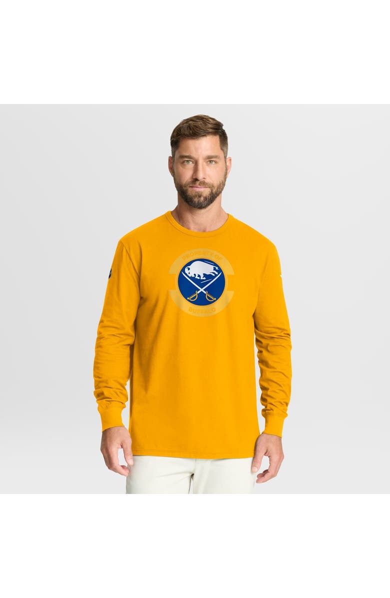 FANATICS Men's Fanatics Gold Buffalo Sabres Authentic Pro Property Of Practice Long Sleeve T-Shirt, Main, color, Gold