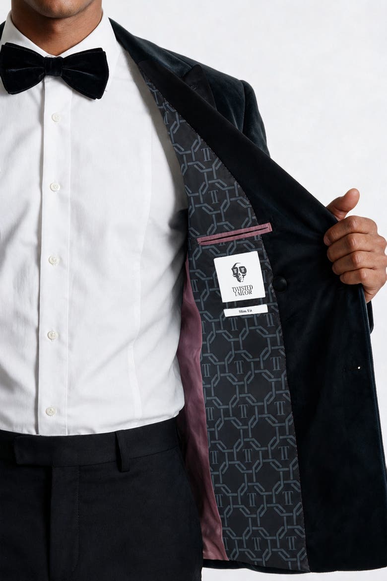 Stallone Slim Fit Tux Jacket, Alternate, color, Black