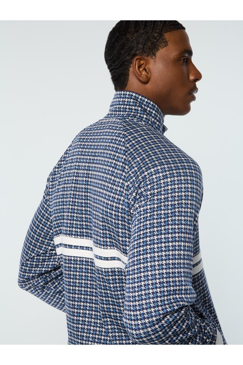 Dallas Houndstooth Track Jacket, Alternate, color, MARITIME BLUE
