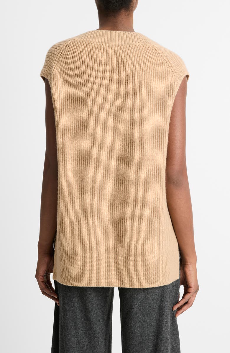 Vince Wool & Cashmere Rib Sweater Vest, Alternate, color,