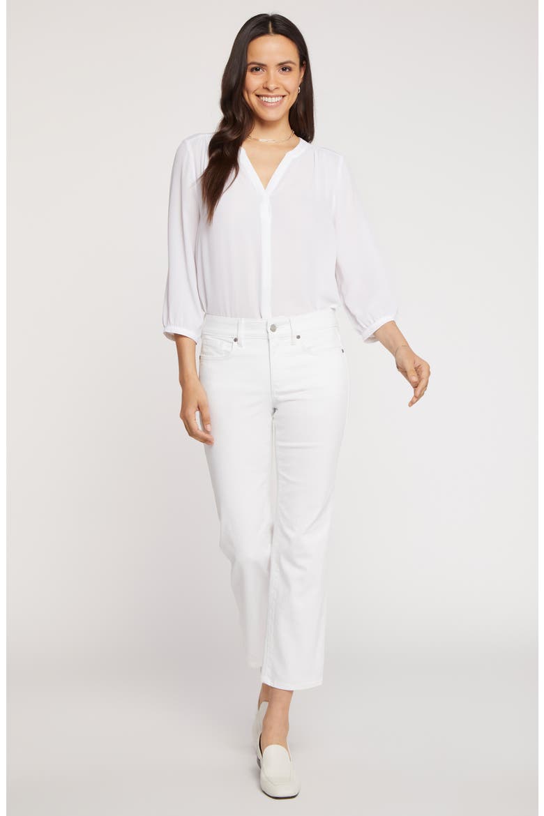 Marilyn Straight Leg Ankle Jeans, Alternate, color, OPTIC WHITE