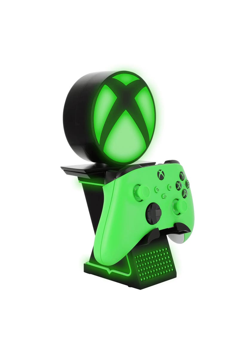 Exquisite Gaming Xbox Light Up Ikon LED Mobile Phone & Gaming Controller Holder, Alternate, color, 