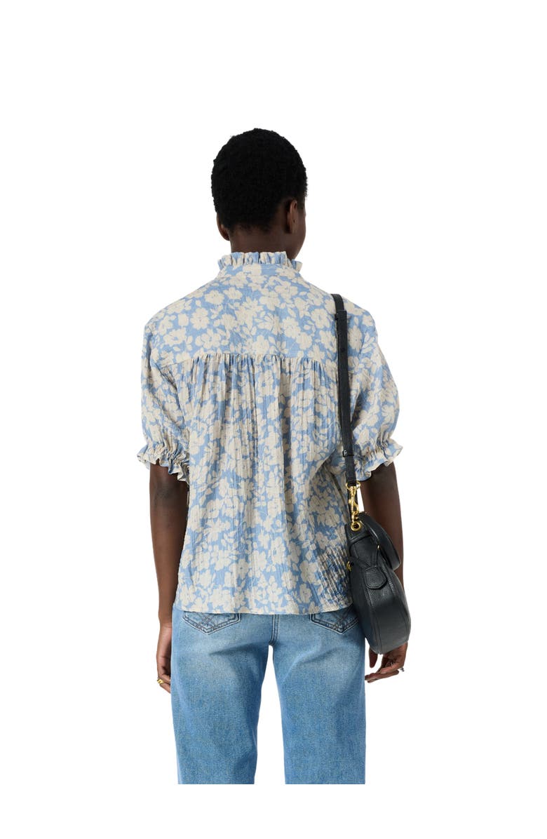 GERARD DAREL Cephise Floral Print Blouse, Alternate, color, Sky Blue