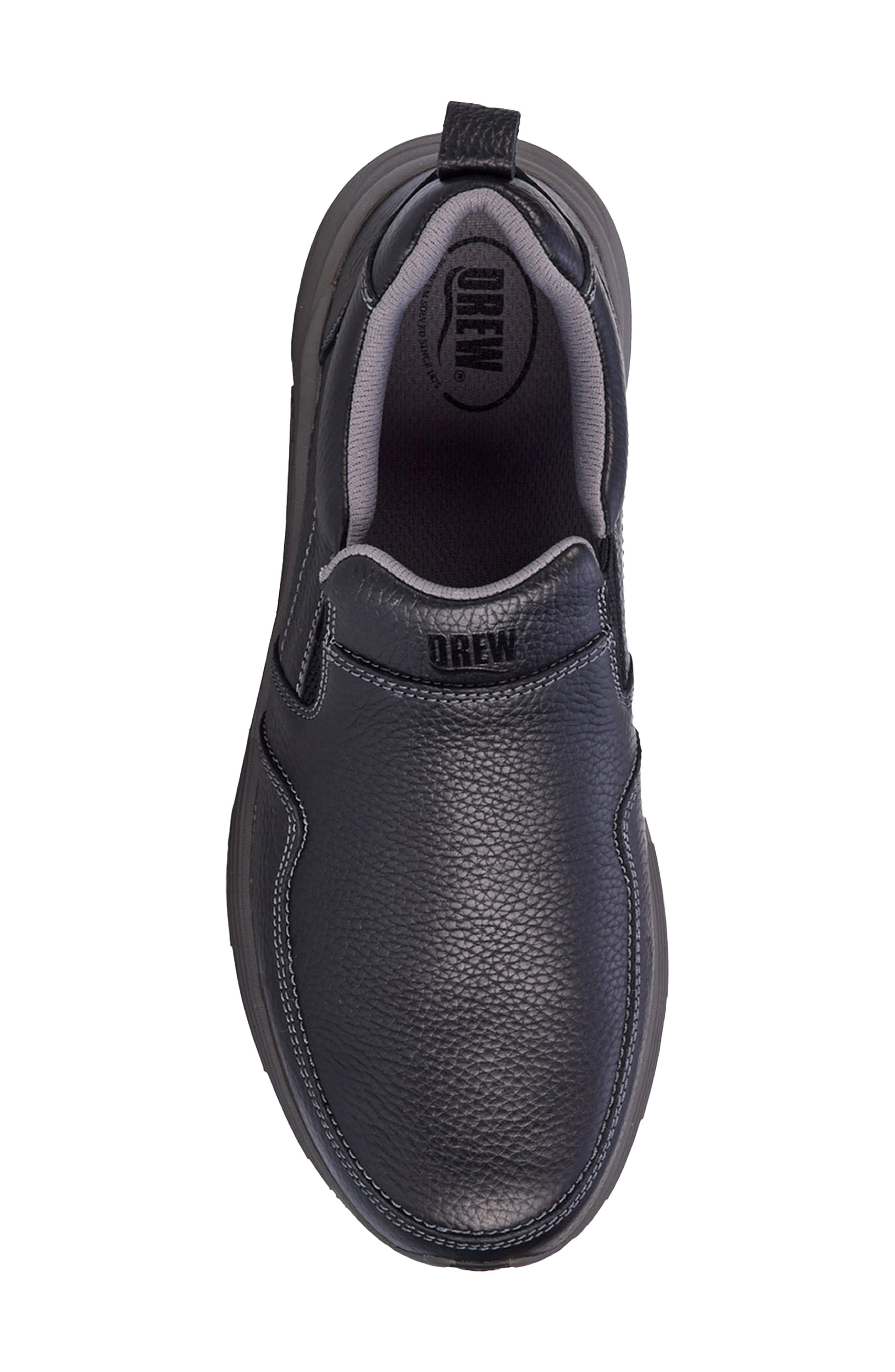 Match Leather Slip On Sneaker, Alternate, color, BLACK PEBBLED LEATHER
