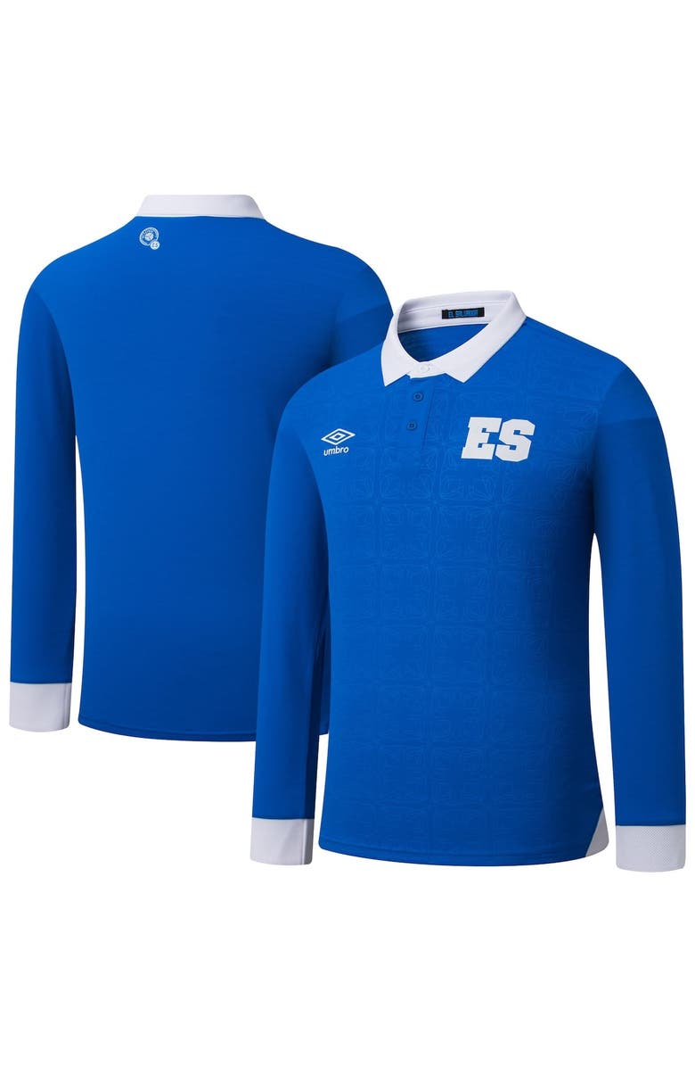 Umbro Men's Umbro Blue El Salvador National Team 2025 Home Replica Long Sleeve Jersey, Main, color, Blue