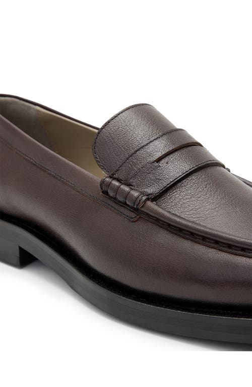Allsaints Bloom Penny Loafer In Burgundy