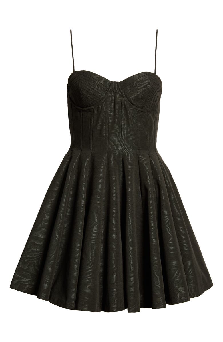 Alice + Olivia Adara Cotton Blend Bustier Minidress, Alternate, color, 