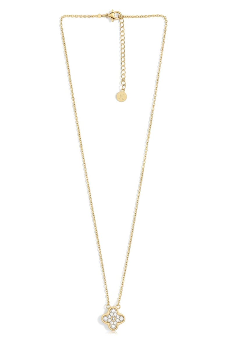 Single Clover Reversible Pendant Necklace, Main, color, GOLD