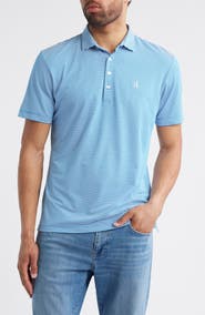 johnnie-O Dru Stripe Performance Polo