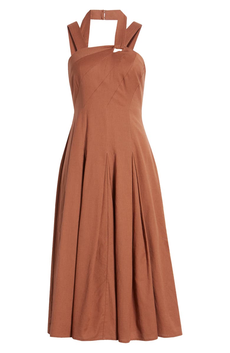 Du Paradis Positano A-Line Midi Dress, Alternate, color,