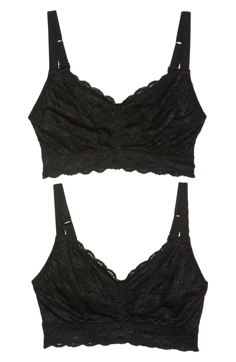 Cosabella Never Say Never Curvy Sweetie 2-Pack Bralettes, Main, color, 
