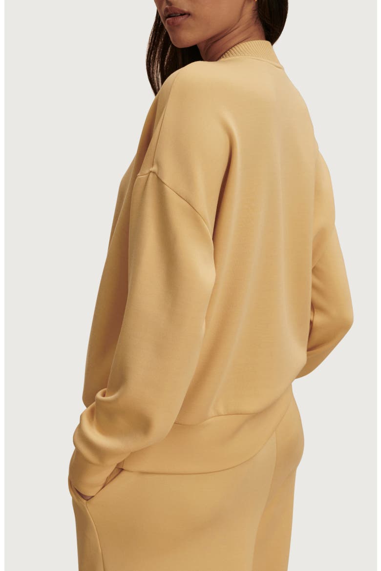 Reena Front Button Sweatshirt, Alternate, color, SAHARA SUN