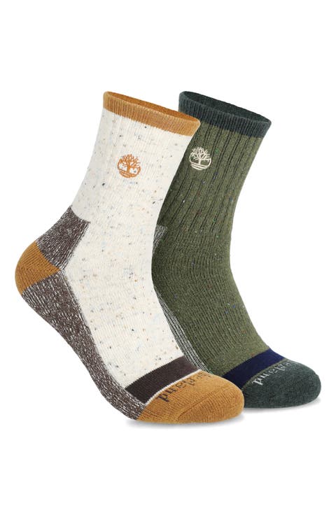 2-Pack Marled High Quarter Socks