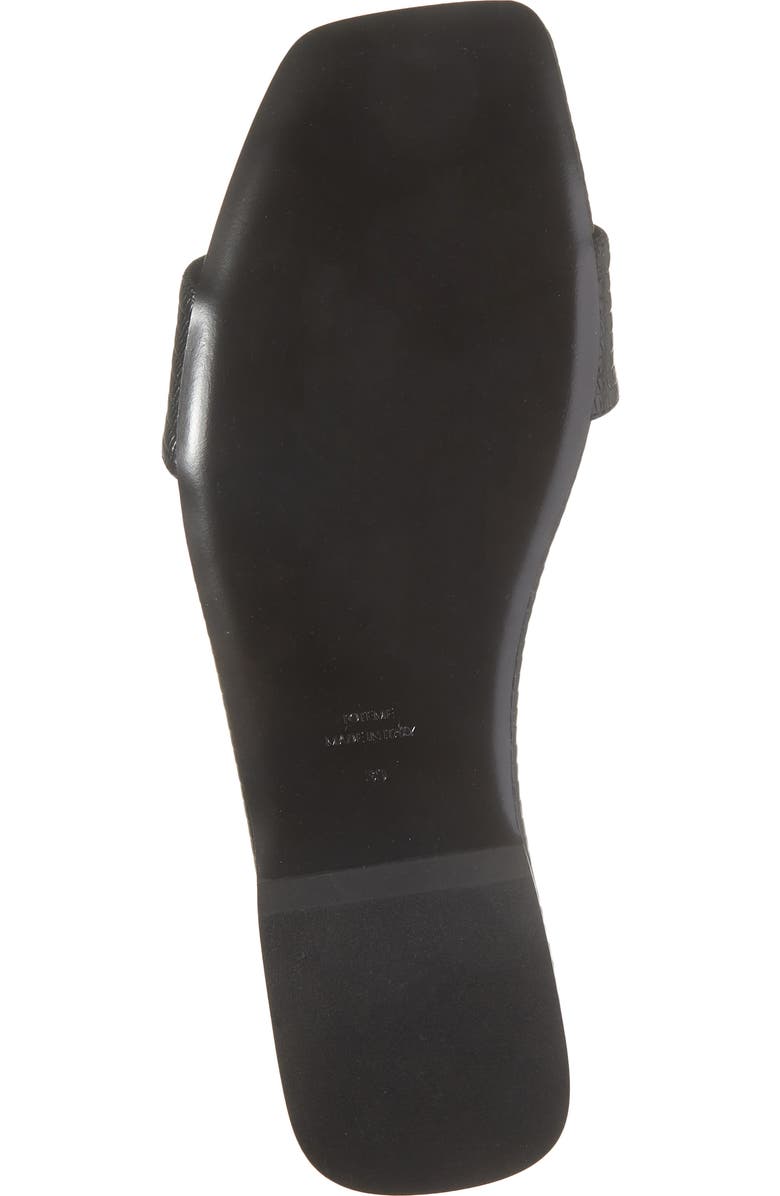 TOTEME Lizard Embossed Slide Sandal, Alternate, color, Black