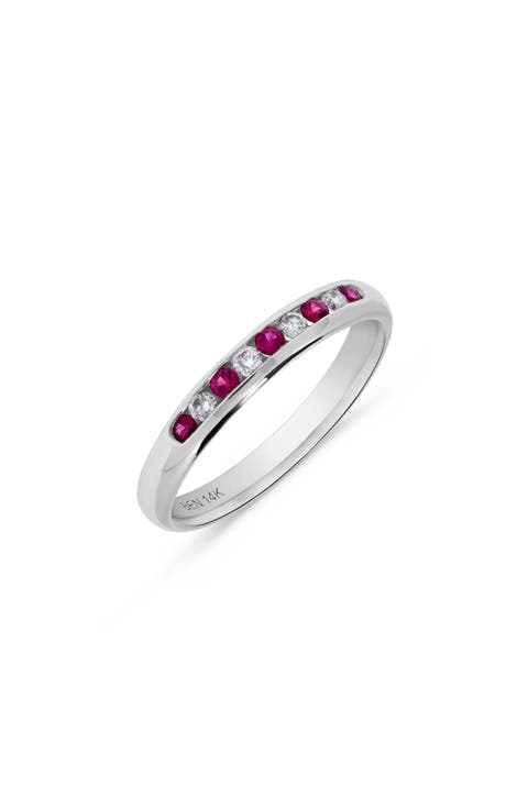 Ruby & Diamond Band Ring
