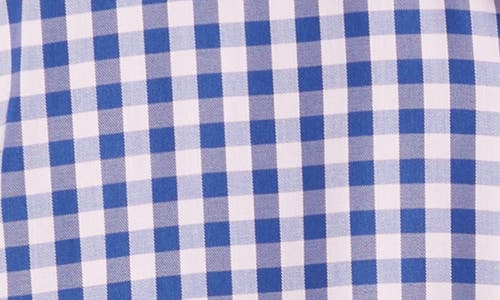 Johnston & Murphy Xc4® Two-tone Gingham Performance Button-down Shirt In Pink/navy