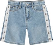 Tractr Kids' Snap Me Up Denim Shorts