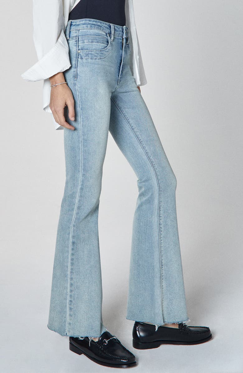 Unpublished Janet Raw Hem Mid Rise Flare Jeans, Alternate, color, 