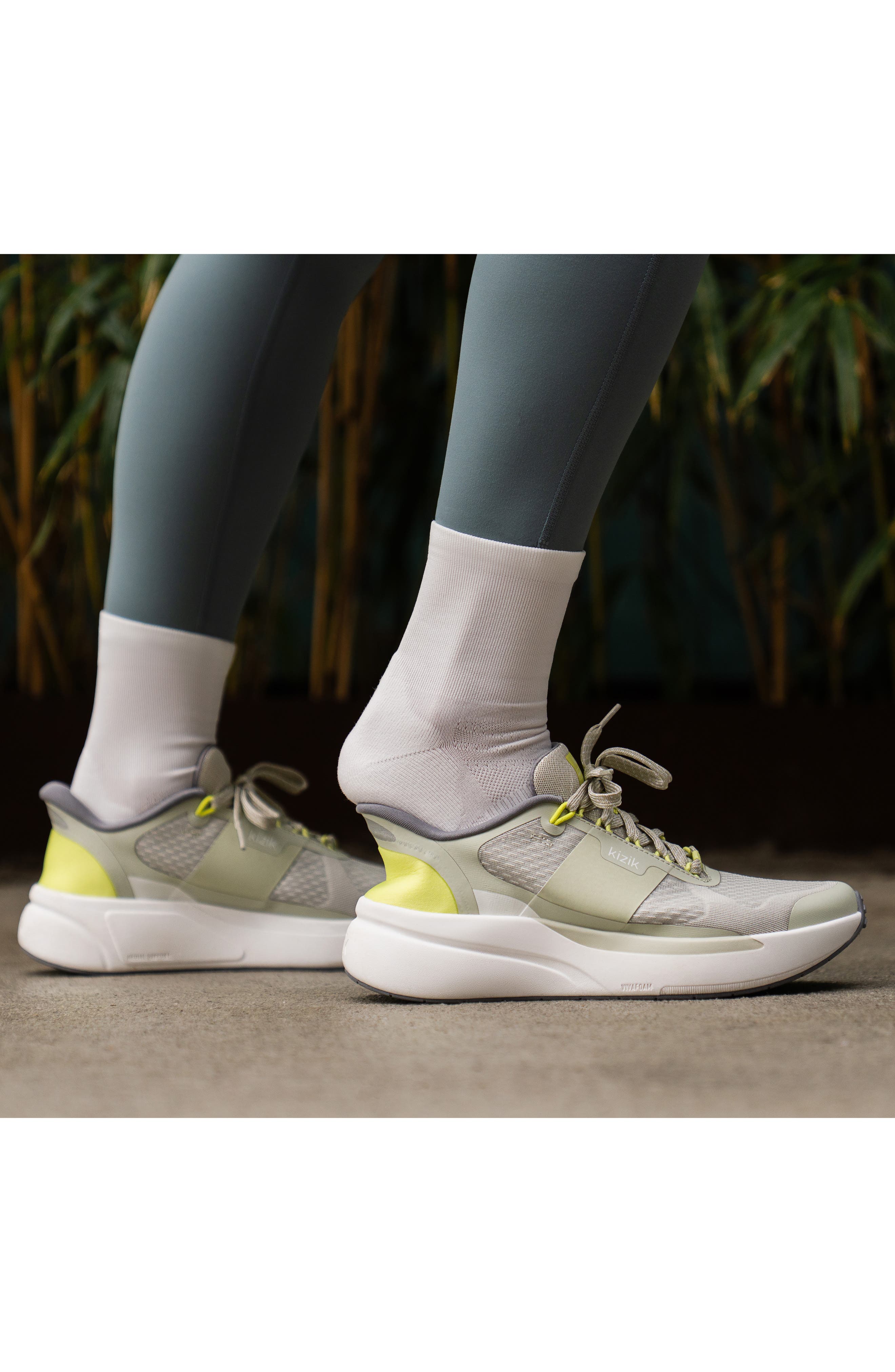 Kizik Freedom Run Sneaker, Alternate, color, Celadon Tint/Minced Quince