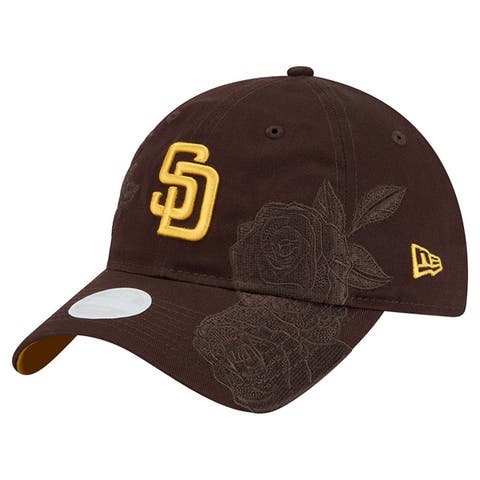 Women's New Era Brown San Diego Padres Roses 9TWENTY Adjustable Hat