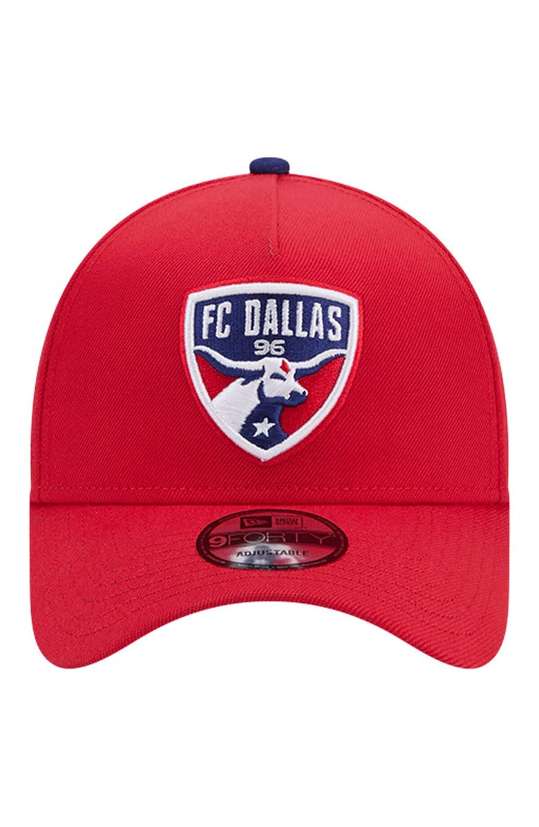 New Era Men's New Era Red FC Dallas 2024 Kick Off Collection 9FORTY A-Frame Adjustable Hat, Alternate, color, 