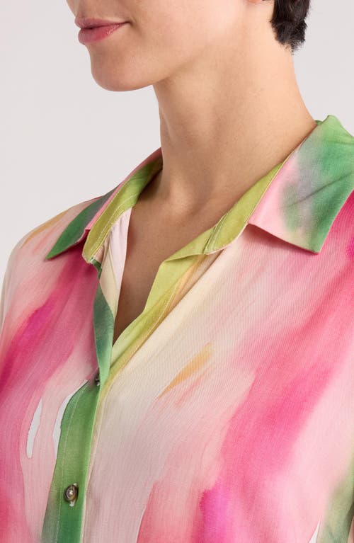 Boamar Marcia Button-up Cover-up In Fuzzy