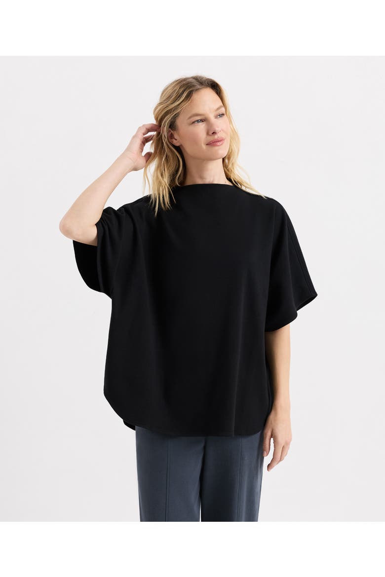 Organic Cotton Roam Capelet Top, Main, color, Black
